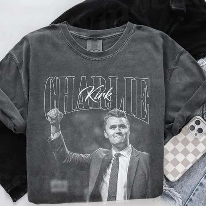 Charlie Kirk Memorial Shirt | Justice For Charlie Kirk Tribute Tee | Conservative Free Speech Apparel 682914