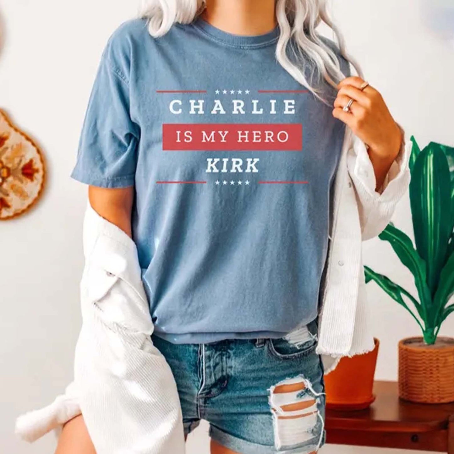Charlie Kirk Is My Hero Shirt | Memorial Tribute T-Shirt | A True Patriot Charlie Kirk Tee | Conservative Free Speech Apparel | America Freedom 682840
