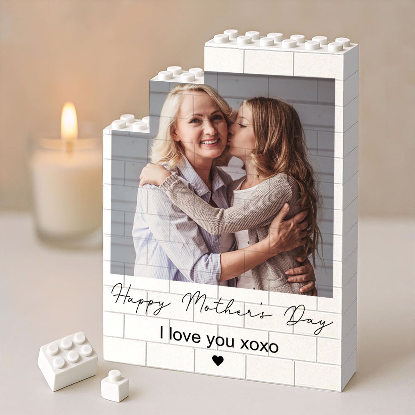 Custom Photo Upload Building Brick Blocks | Mother's Day Gift | Personalized Gift for Mom 684277