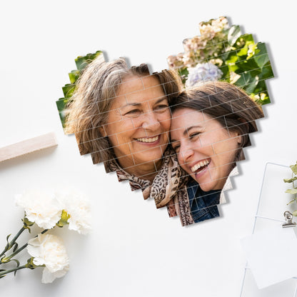 Custom Photo Building Brick Blocks | Mother's Day Gift | Personalized Gift For Mom | Heart Brick Blocks 684279