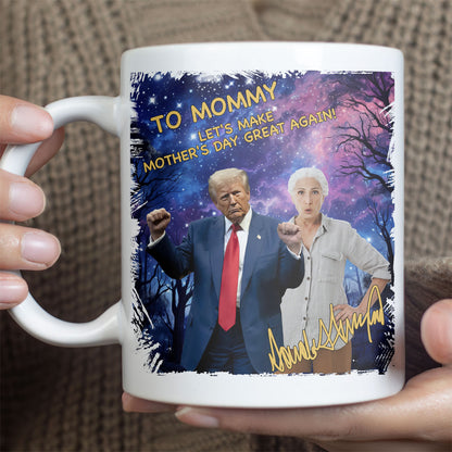 My Dad With Donald Trump Custom Photo Mug, Father's Day Mug, Father's Day Gifts, Gift For Dad, Trump 2025 Dad 682049 - GOP