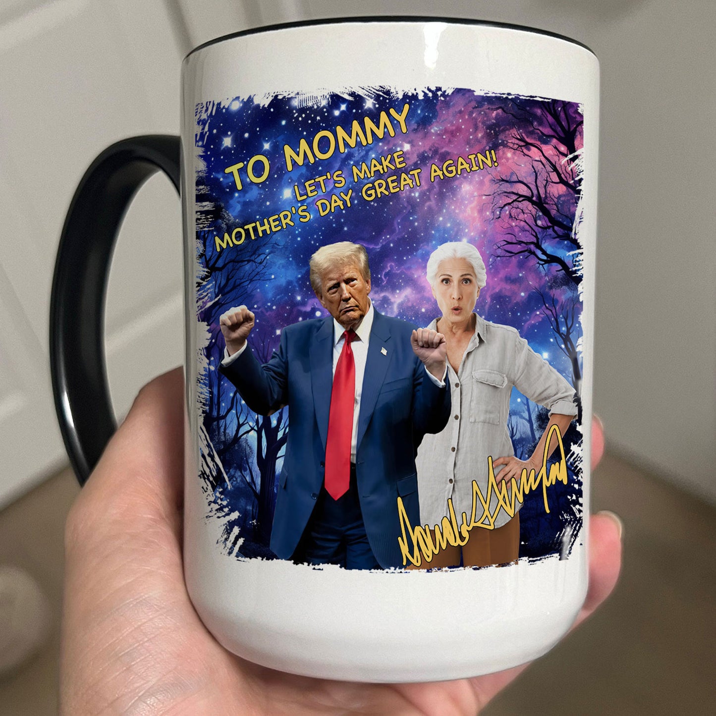 Photo With Donald Trump Custom Photo Mug, Birthday Mug, Funny Birthday Gifts, Trump 2025 Mug 682049 - GOP