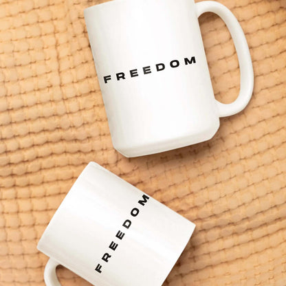 Charlie Kirk FREEDOM Mug, Charlie Kirk mug, Justice For Charlie Mug, Freedom Ceramic Mug 682872