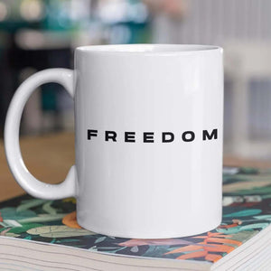 Charlie Kirk FREEDOM Mug, Charlie Kirk mug, Justice For Charlie Mug, Freedom Ceramic Mug 682872