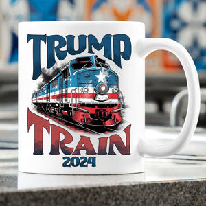 Trump Train 2024 Mug | Donald Trump Homage Mug | Donald Trump Fan Mug T946 - GOP