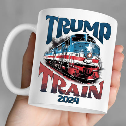 Trump Train 2024 Mug | Donald Trump Homage Mug | Donald Trump Fan Mug T946 - GOP