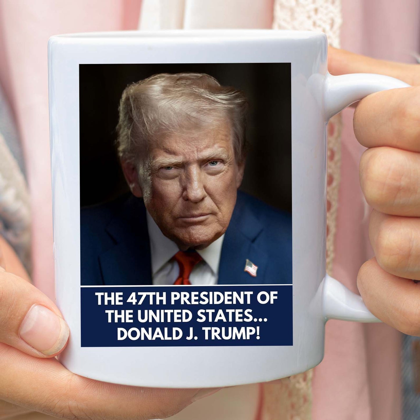 47th President Trump Mug | Trump Gift for Him | Independence Day Patriotic Coffee Cup | MAGA Supporter Political Gift 682449 - GOP