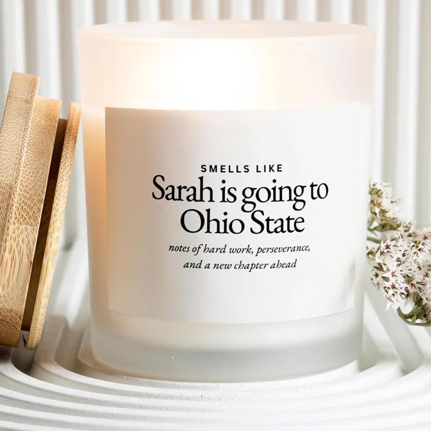 Personalized College Acceptance Candle Gift, Custom Graduation Gift, Going to College High School Grad Gift 684826