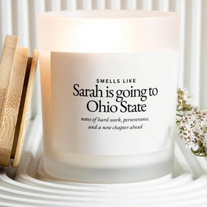 Personalized College Acceptance Candle Gift, Custom Graduation Gift, Going to College High School Grad Gift 684826