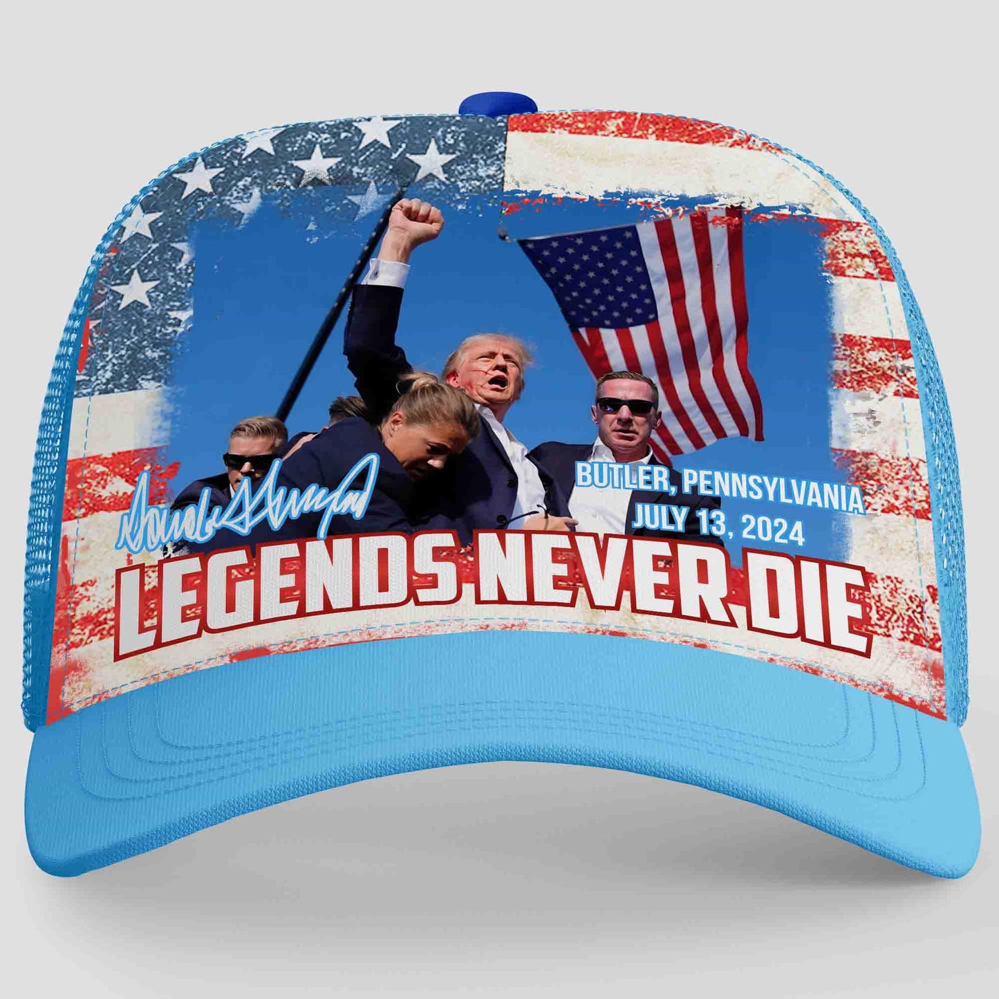 Legends Never Die | Trump Fight 2024 Cap | Trump Pennsylvania Rally | Trump Fight Trucker Cap Hat C1143 - GOP
