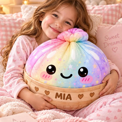 Dumpling Plush Pillow with Custom Name, Kawaii Cute Stuffed, Christmas Gift for Kids 686994 WFD