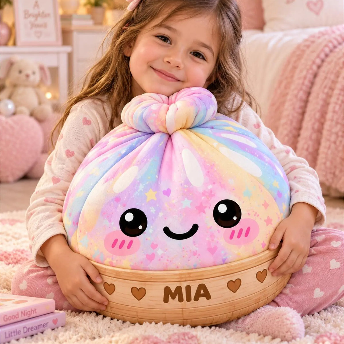 Dumpling Plush Pillow with Custom Name, Kawaii Cute Stuffed, Christmas Gift for Kids 686994 WFD