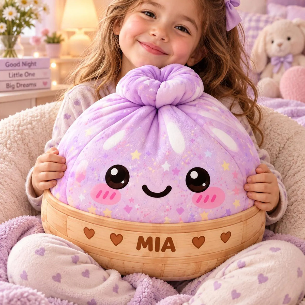 Dumpling Plush Pillow with Custom Name, Kawaii Cute Stuffed, Christmas Gift for Kids 686994 WFD