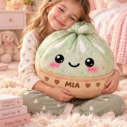 Dumpling Plush Pillow with Custom Name, Kawaii Cute Stuffed, Christmas Gift for Kids 686994 WFD