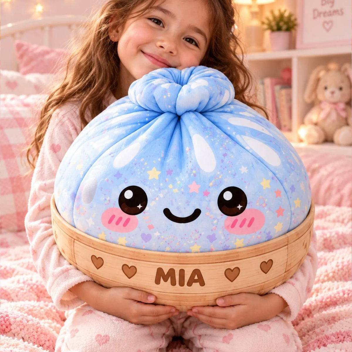 Dumpling Plush Pillow with Custom Name, Kawaii Cute Stuffed, Christmas Gift for Kids 686994 WFD