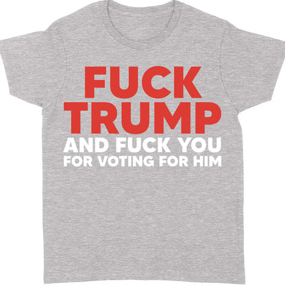 Funny Fuck Trump T-Shirt - 8647 Anti Trump Political Shirt, Anti-Republican Tee for Kamala Supporters Dark Shirt 682213