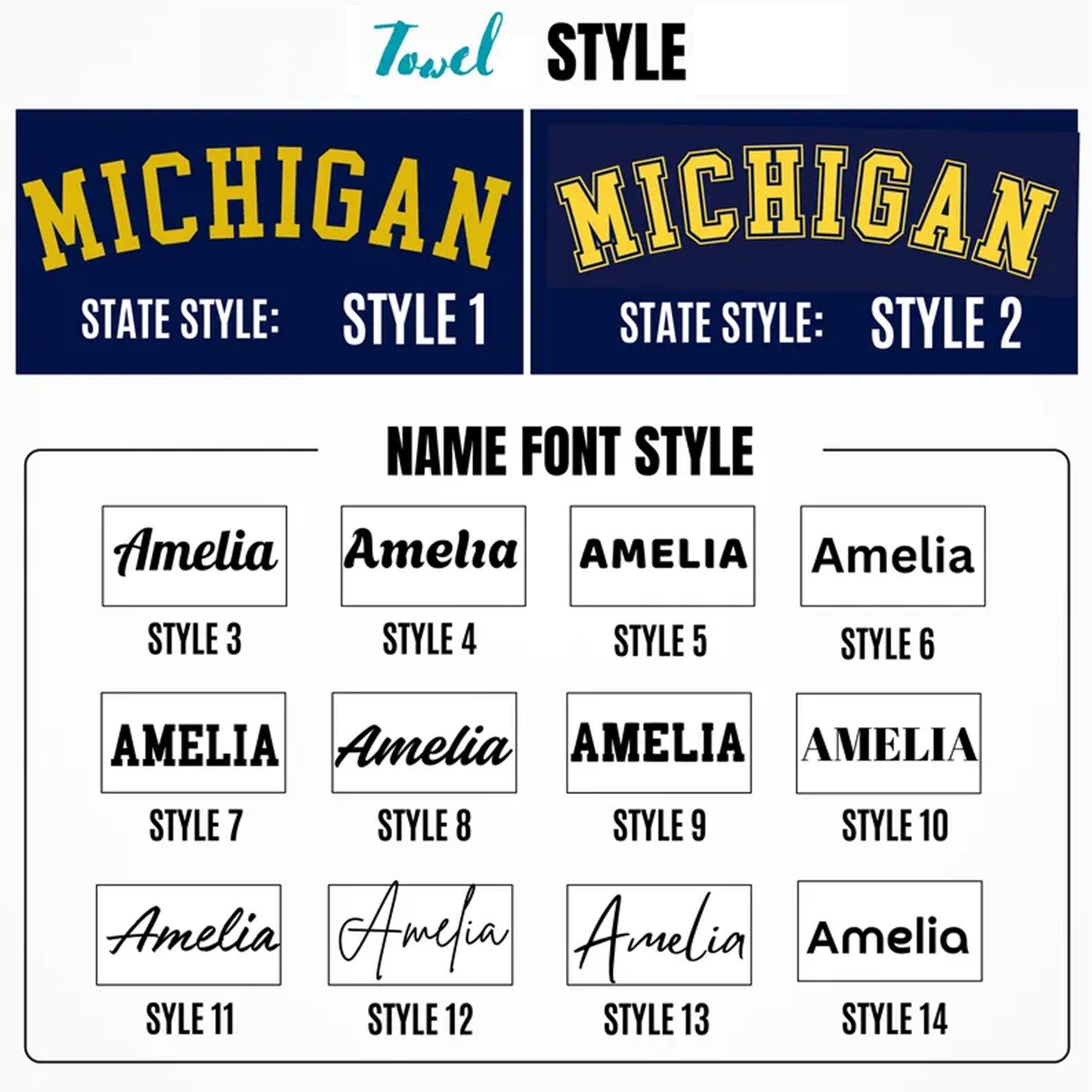 Personalized College Beach Towel, Custom Name School Spirit Towel, Graduation Gift for College Students 684828