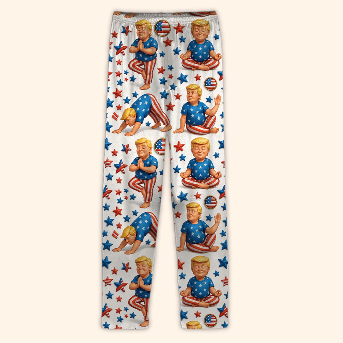 President Donald Trump Pajamas, Funny Trump Yoga Pajamas, Trump Pajamas For Christmas 683445 - GOP