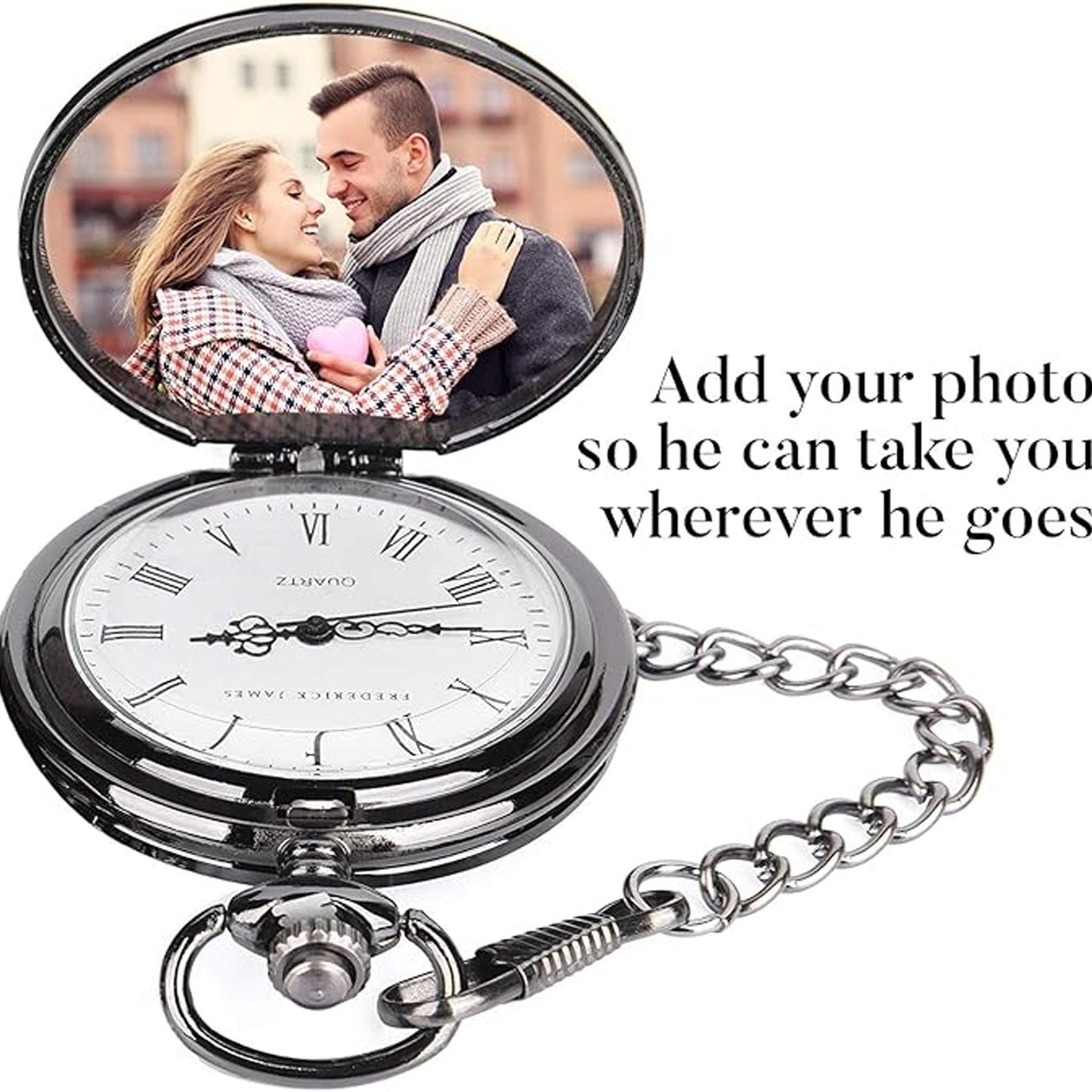 To My Husband Pocket Watch, Anniversary Gift for Him, Love You Gift for Husband for Birthday or Valentine’s Day 683787