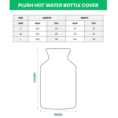 Custom Photo Plush Hot Water Bottle Cover, Personalized Plush Hot Water Bottle Cover, Gift For Dog Lovers, Cat Lovers 683824