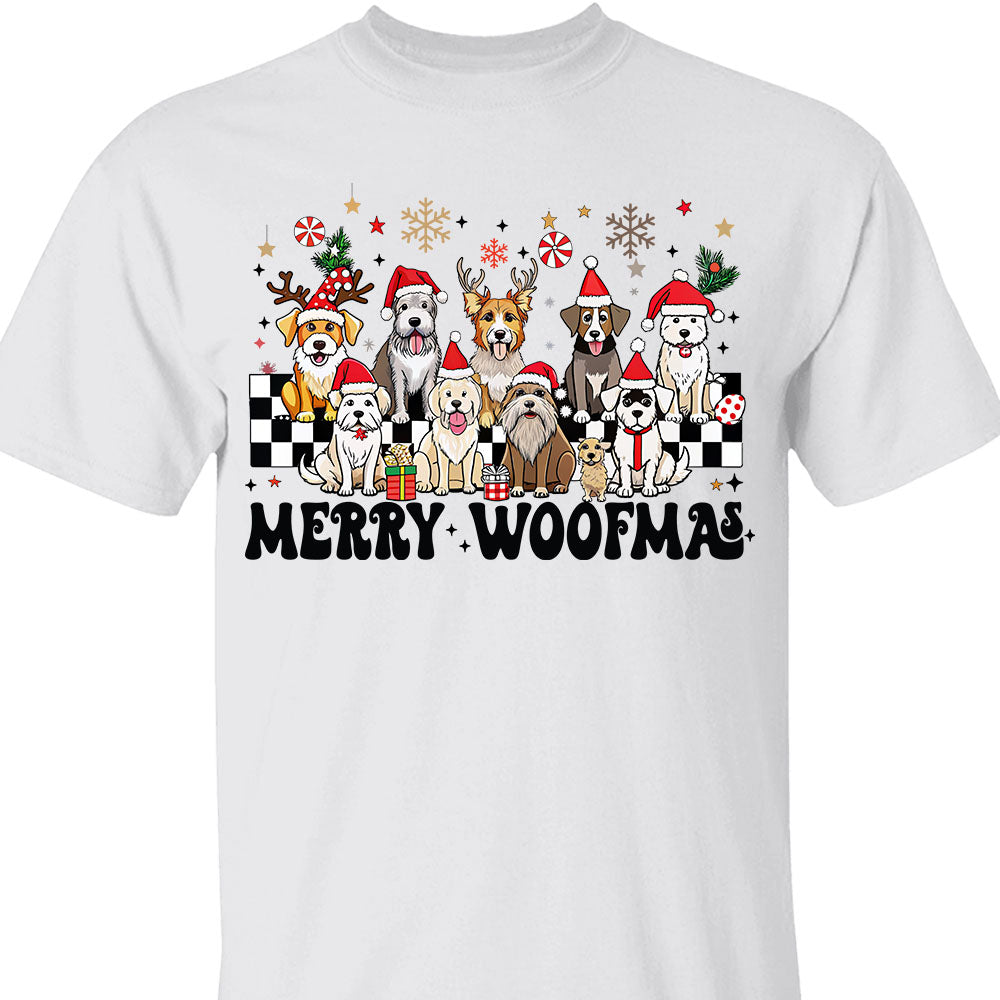 Merry Woofmas Sweatshirt, Pet Lovers Christmas Sweatshirt, Happy Christmas Ugly Sweatshirt - K1492