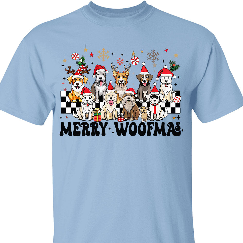 Merry Woofmas Sweatshirt, Pet Lovers Christmas Sweatshirt, Happy Christmas Ugly Sweatshirt - K1492