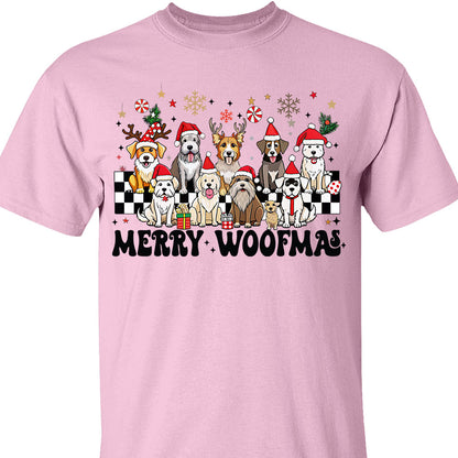 Merry Woofmas Sweatshirt, Pet Lovers Christmas Sweatshirt, Happy Christmas Ugly Sweatshirt - K1492