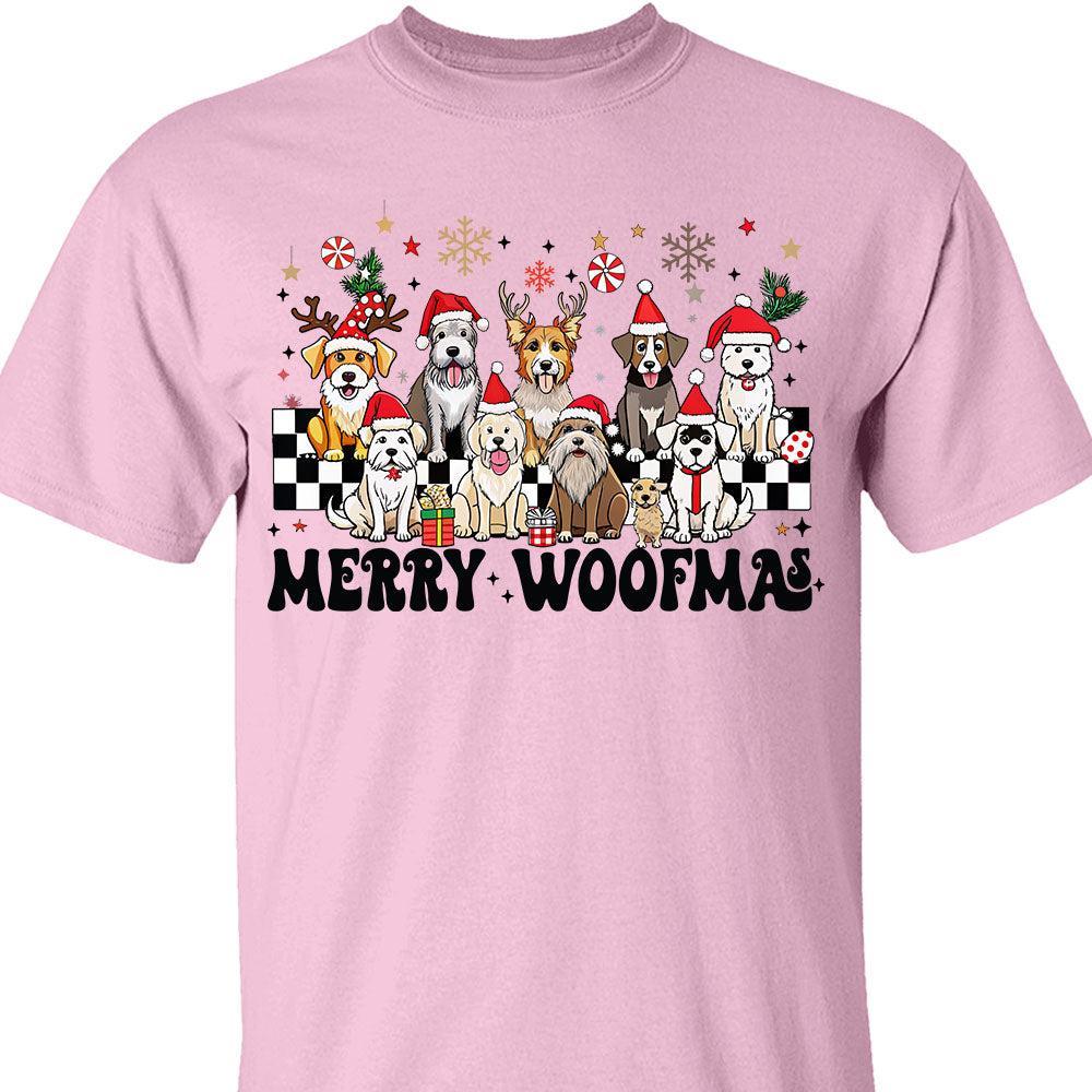 Merry Woofmas Sweatshirt, Pet Lovers Christmas Sweatshirt, Happy Christmas Ugly Sweatshirt - K1492