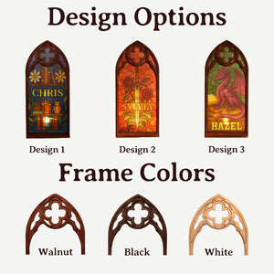 Custom Gothic Book Nook with Light, Fantasy Windows Book Nook, Candle Holder, Book Lover Gift 683827