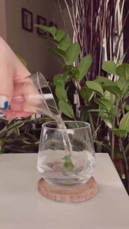 Cat Figurine Glass Cup | Murano Wine Glass | Stemless Wine Glass | Cat Lover Gift | 3D Cat Cup 683938