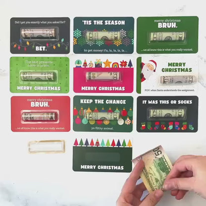 Personalized Funny Christmas Money Holder, Cash Holder Holiday Gift For Family 686699 WFD