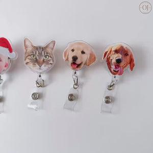 Custom Badge Reel Funny | Dog Badge Reel | Cat Badge Reel | Nurse Badge Reel | Retractable Badge Holder 683785