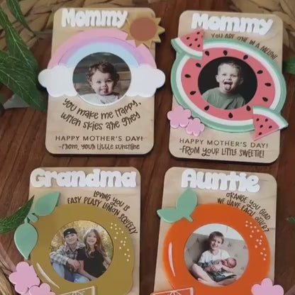 You Make Us Happy Magnet | Personalized Photo Magnet | Mother's Day Fridge Photo Magnet 684677