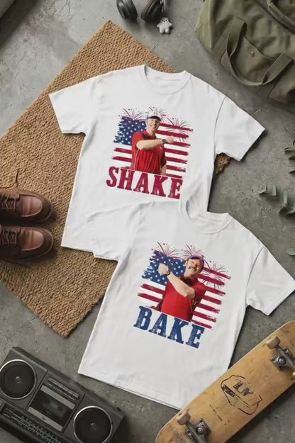 250 Years Shake and Bake 4th of July Shirt, Funny Couples Patriotic Tee, Independence Day Gift 685414 WFD