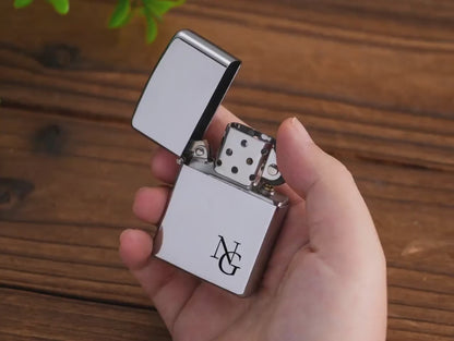Custom Monogram Lighter with Case | Engraved Groomsmen Lighter | Personalized Gift for Men 684776