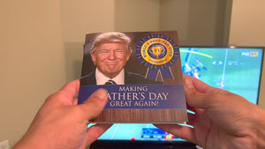 Trump Father's Day Card - Novelty Talking Card, Real Donald Trump Voice Card - GOPDS