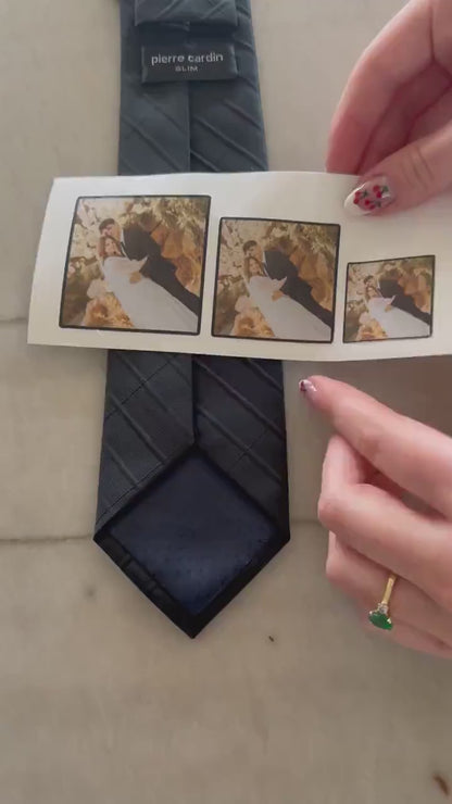 Custom Photo Patch for Tie | Personalized Tie Patch for Dad | Father of the Bride Gift 684696