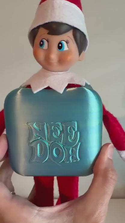 ElfDoh Squishy Costume, Holiday Elf NeeDoh Cube Inspired Accessory, Funny Christmas Elf Gift 686646 WFD