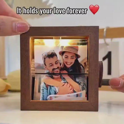 Custom Photo Flipbook Frame, Personalized Photo Box With Light, Picture Box, Memorial Gifts, Sympathy Gifts 683868