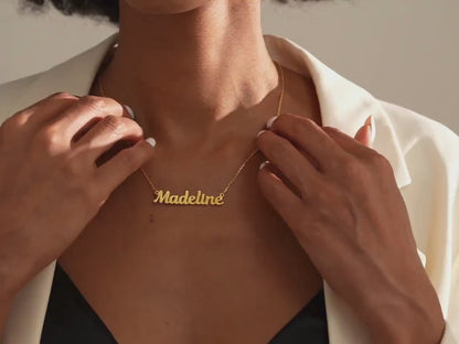 Custom Name Necklace 18K Gold Plated, Personalized Name Jewelry Gift for Her, Mothers Day Gift 684803