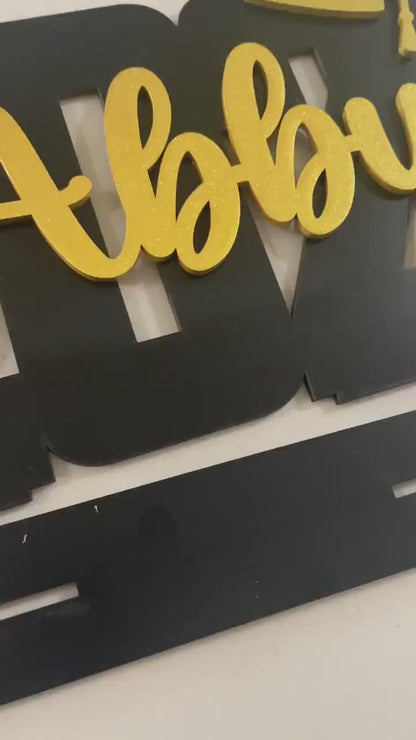 Personalized Graduation 2026 Table Centerpiece, Custom Name Senior Sign, Photo Prop Party Decor 684882