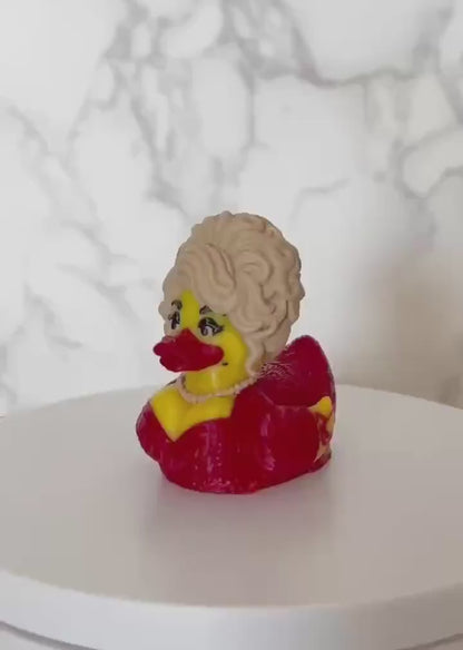 Dolly Parton Duck, 3D Printed Country Music Duck, Dolly Parton Dashboard Duck, Dolly Fan Gift 686103 WFD