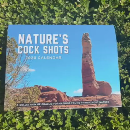 Funny 2027 Wall Calendar - Nature's Cock Shots Adult Prank Gift, Hilarious White Elephant & Secret Santa Gift Idea for Friends, Coworkers & Men 686698 WFD