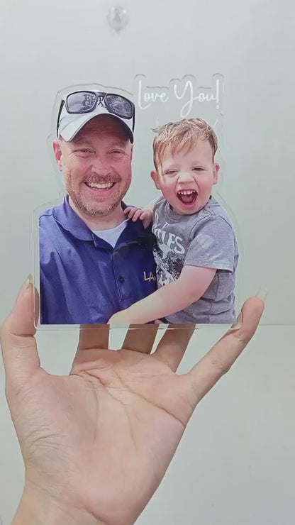 Drive Safe Daddy Custom Photo Car Visor Clip | Personalized Gift For Him | Car Photo Frame | Car Decor 683954