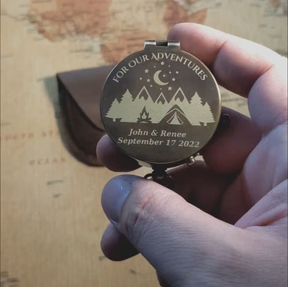 Personalized Compass | Custom Engraved Compass | Gift For Him | Valentine's Day Gifts | Long Distance Gift 684181