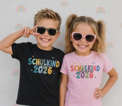 Personalized First Day of School Shirt 2026, Custom Name Back to School T-Shirt for Boys Girls 685383