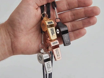 Personalized Coach Whistle, Custom Metal Sports Whistle, Coach Gift, Teacher Appreciation Gift 685482 WFD