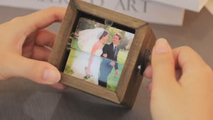 Couple Photo Flipbook Frame, Personalized Photo Box With Light, Picture Box Anniversary Gift For Her, Gift For Him, Valentine's Gift 683866