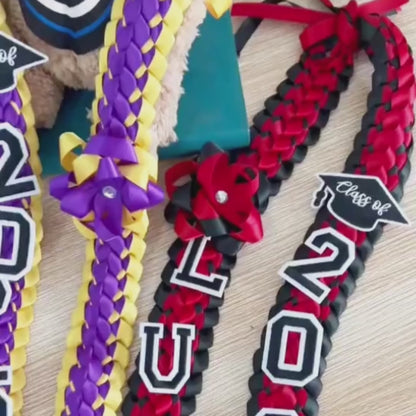Class of 2026 Ribbon Lei | Personalized Graduation Lei | Custom Name Ribbon Lei | Senior Graduation Gift 684891