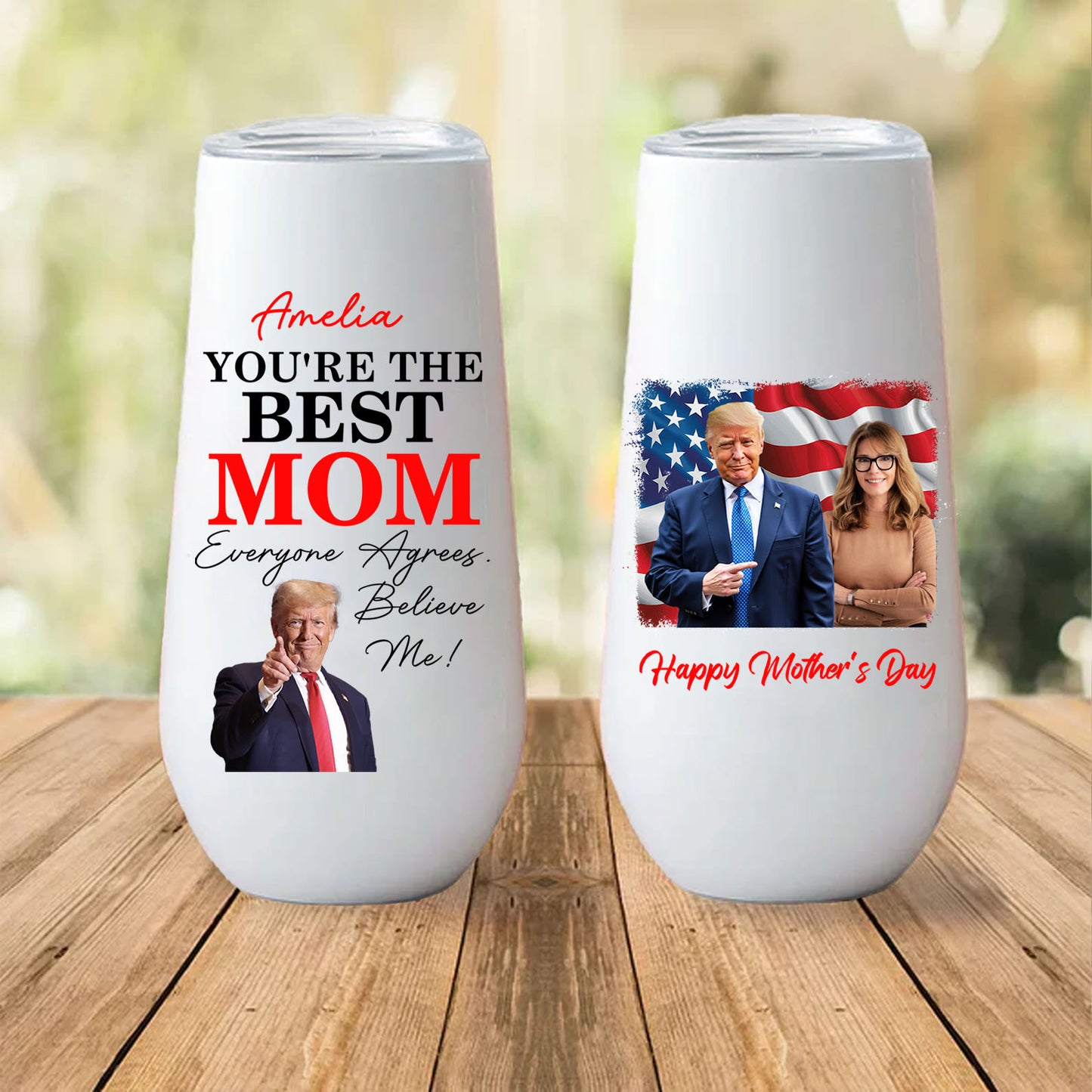 You're The Best Mom Custom Name and Photo Curved 6oz Tumbler, Personalized Champagne Tumbler, Gift For Mom, Gift For Wife 682092 - GOP